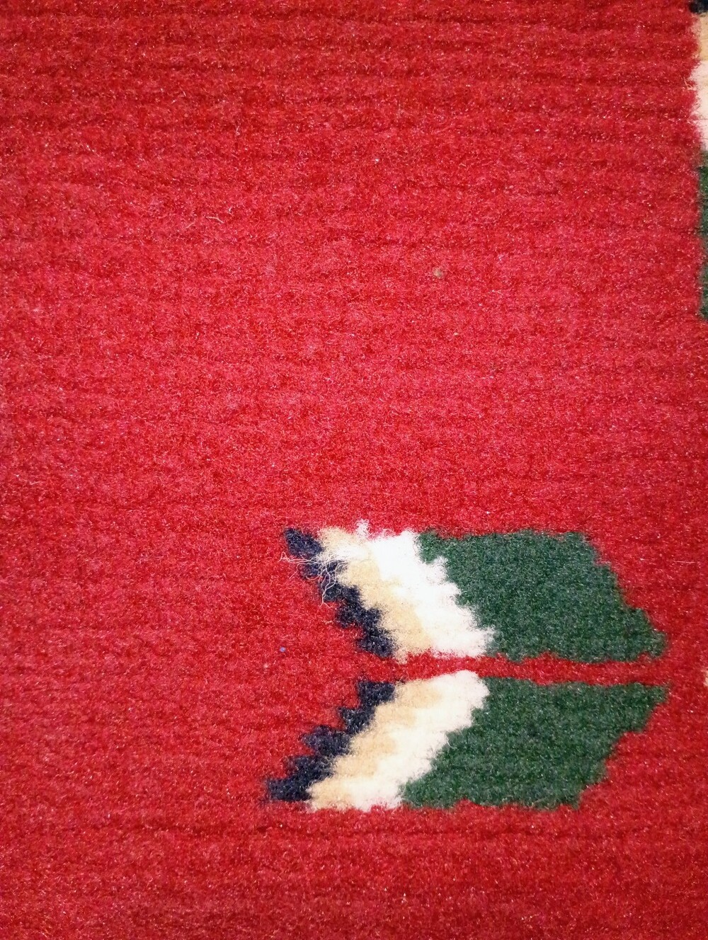 VTG Southwestern Wool‎ Navajo Runner Rug Bohemian 94" x 23" - Picture 14 of 16